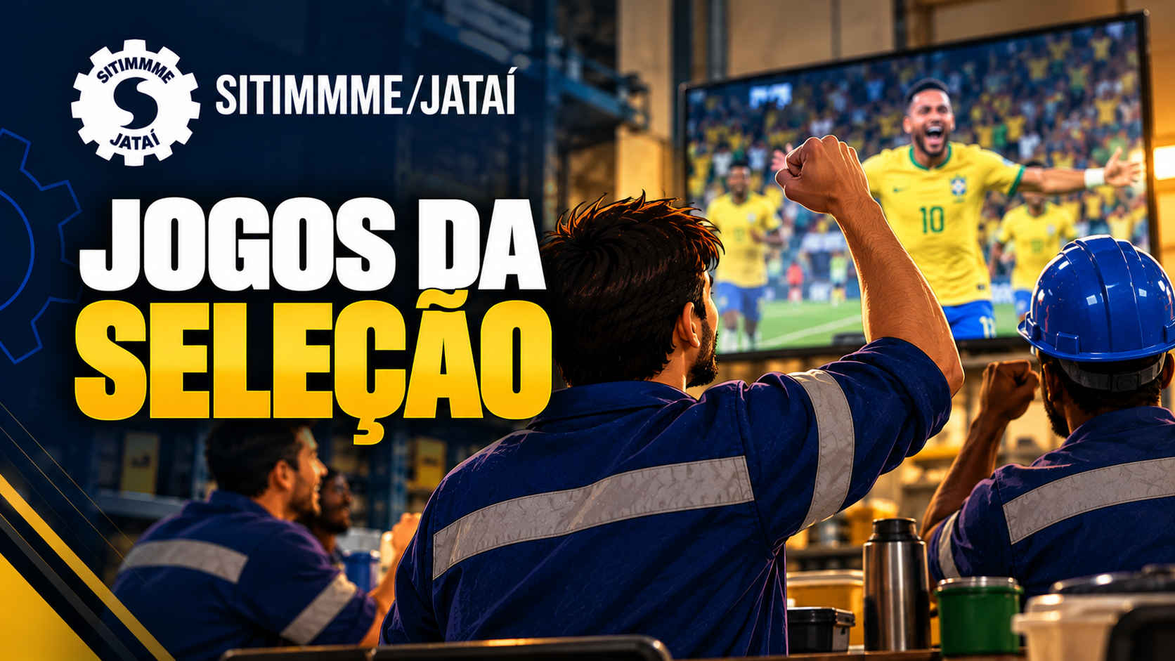 Jogos da Seleção e jornada de trabalho - SITIMMME/Jataí