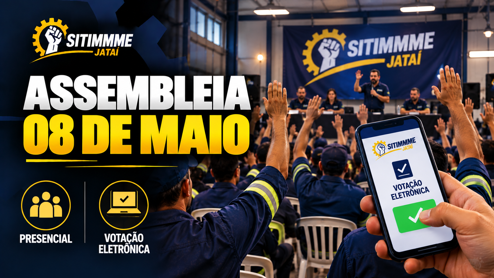 Assembleia Geral Extraordinária de 08 de maio - SITIMMME/Jataí