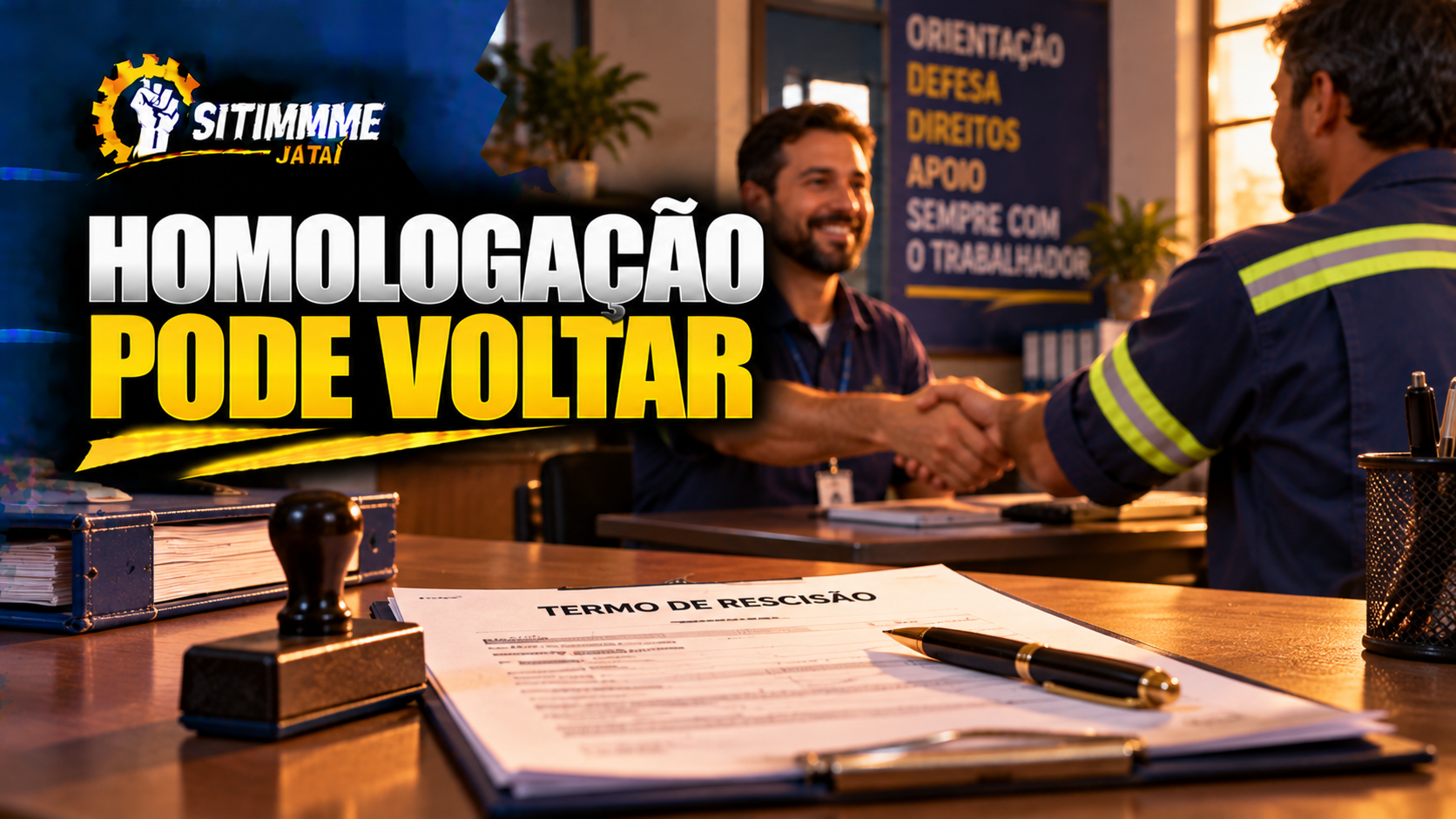 Volta da homologação sindical na rescisão - SITIMMME/Jataí